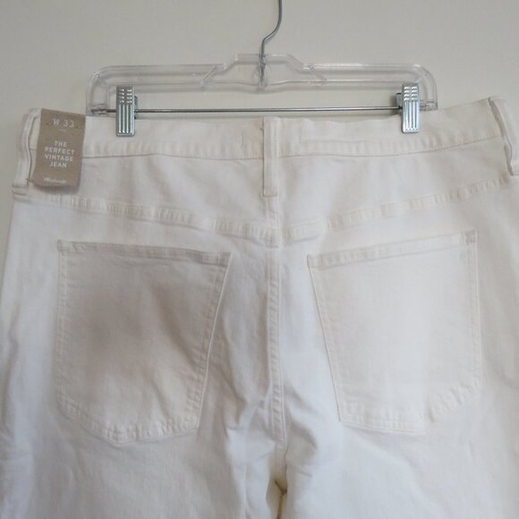 MADEWELL The Perfect Vintage Jean in Tile White - Size 33 NWT - Picture 9 of 11